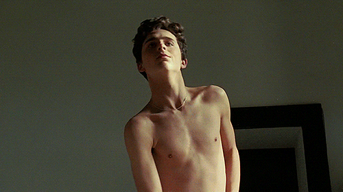 Timothée Chalamet in Call me by your Name.